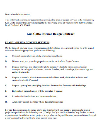 7+ FREE Interior Designer Contract Samples to Download