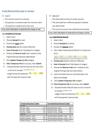 9 sample refund receipts in pdf ms word