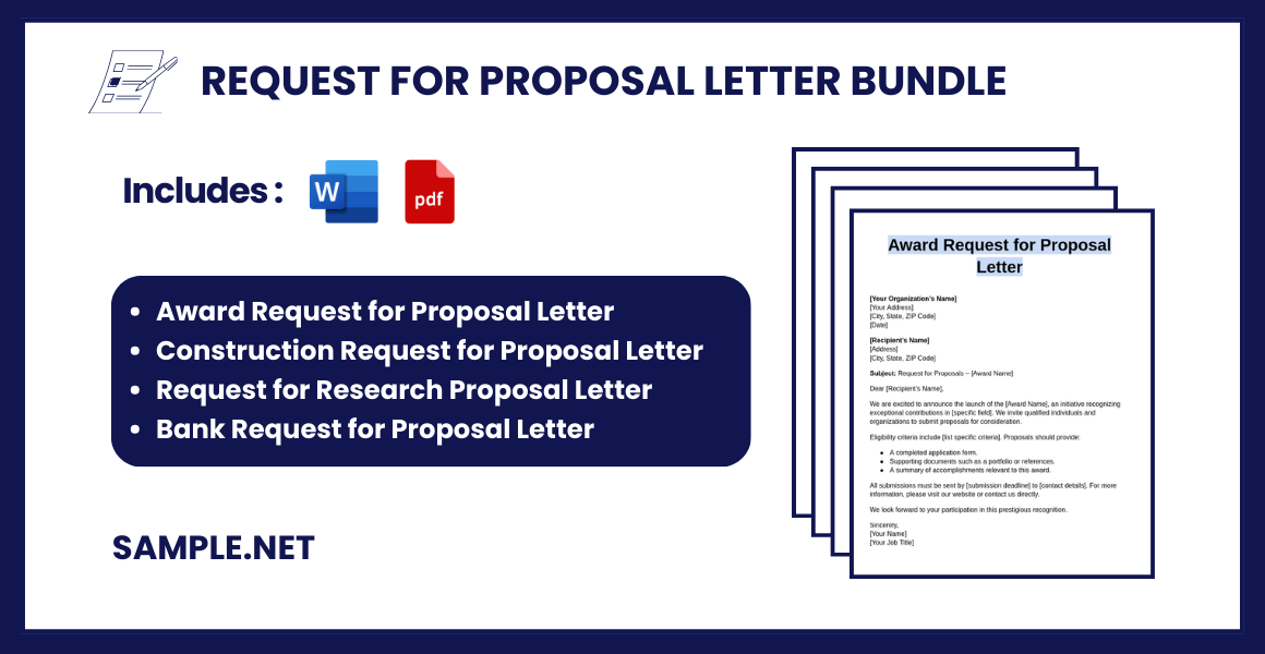 Request for Proposal Letter Bundle