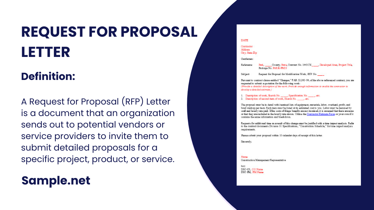 Request for Proposal Letter