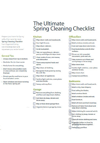 Ultimate Spring Cleaning Checklist