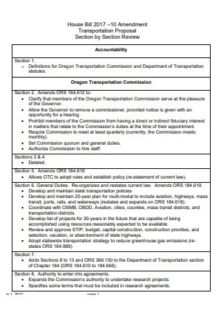Basic Transportation Proposal