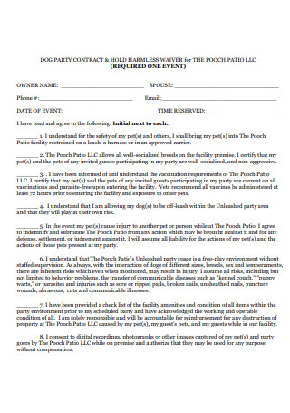 Basic Waiver Contract