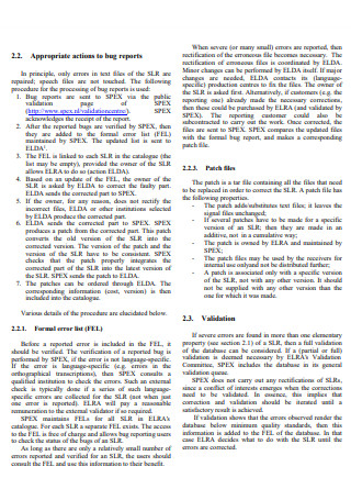 Bug Report in PDF