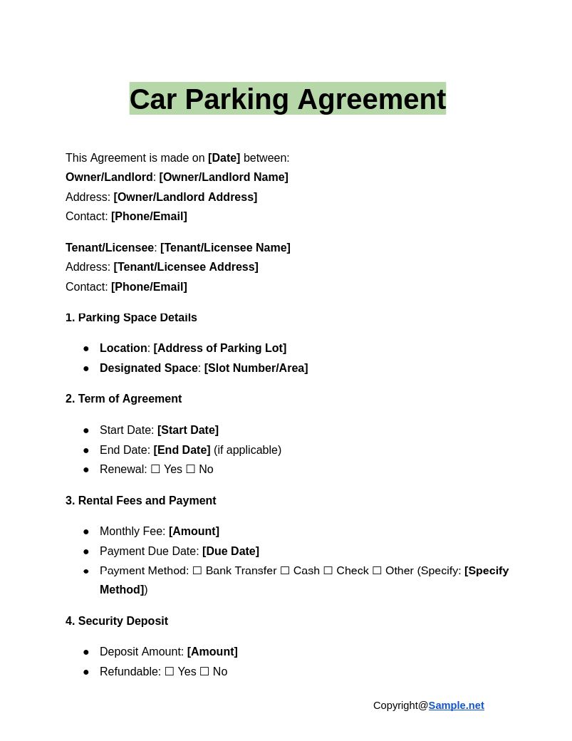 Car Parking Agreement Google Docs 12 20 2024 04 20 PM