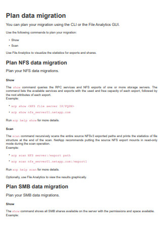 Data Migration Plan