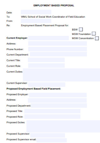 Employment Based Proposal