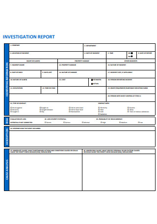 Formal Investigation Report