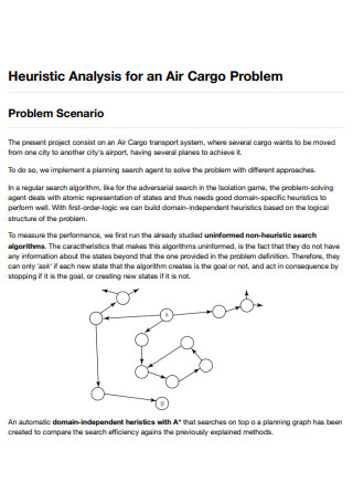 Heuristic Analysis for an Air Cargo Problem