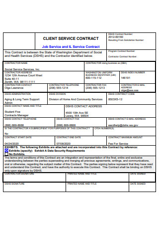 Job Service Contract