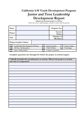 Leadership Development Report