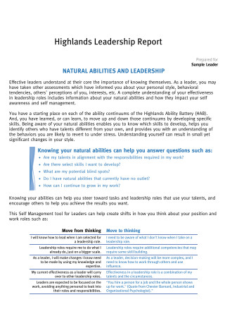 Leadership Report in PDF