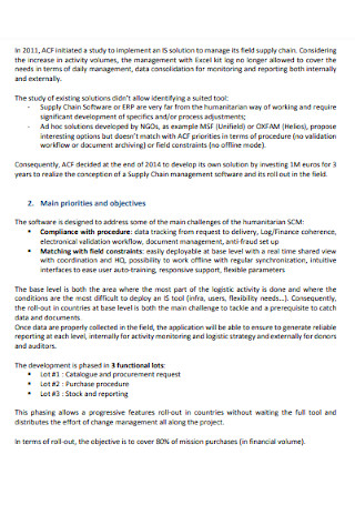 Logistic Cluster Meeting Proposal