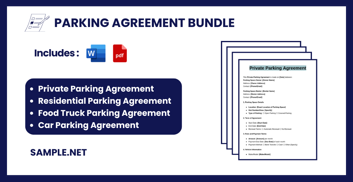 parking agreement bundle