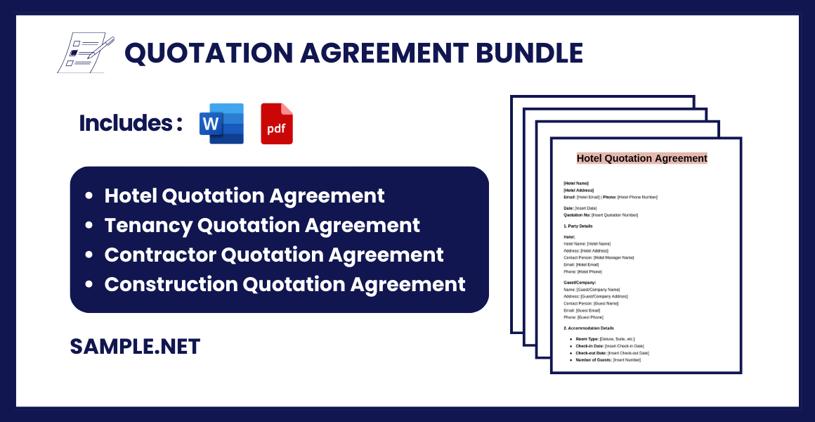 quotation agreement bundle