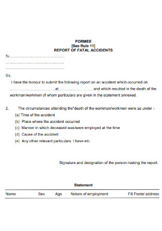 how to write car accident report letter