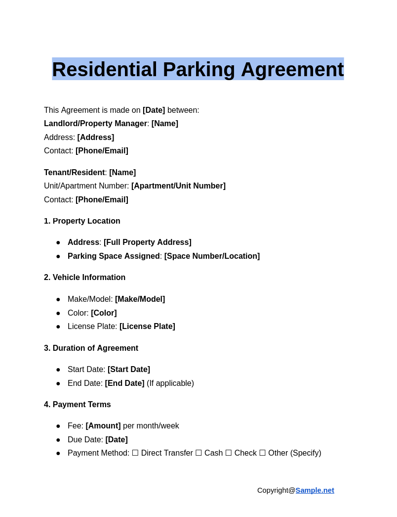 Residential Parking Agreement Google Docs 12 20 2024 04 20 PM