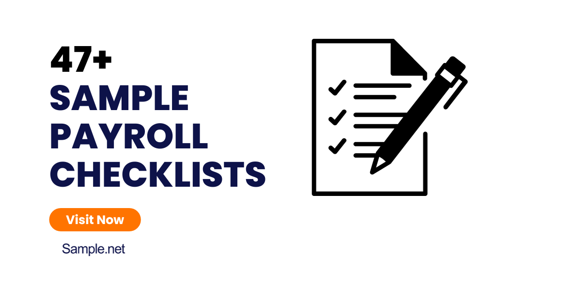 sample payroll checklists
