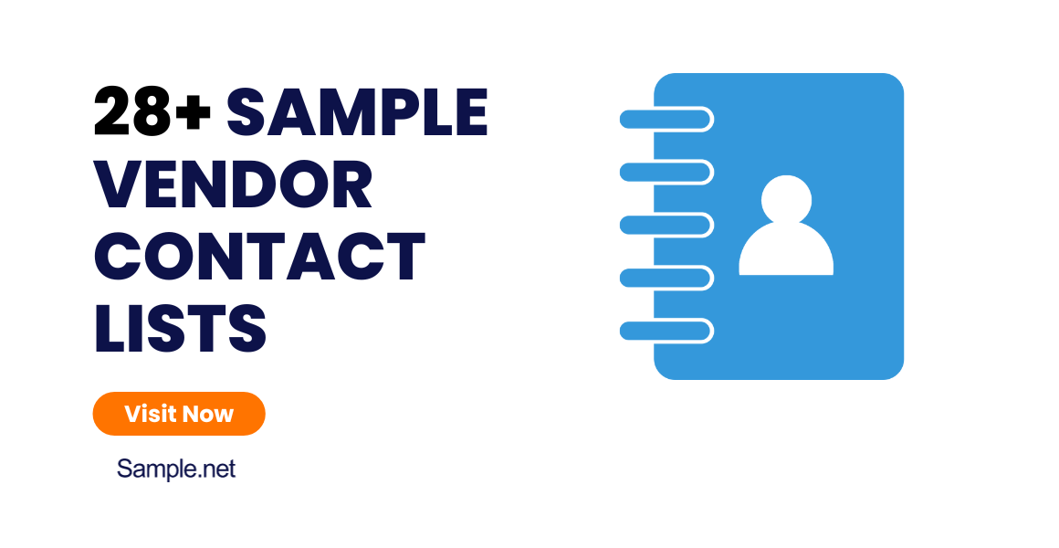 sample vendor contact lists