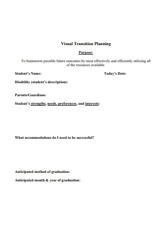 Visual Transition Planning
