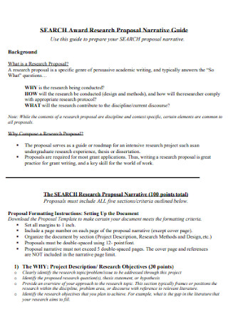 Award Research Proposal
