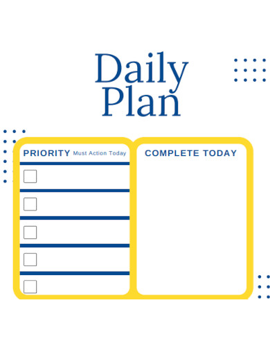 Basic Daily Plan