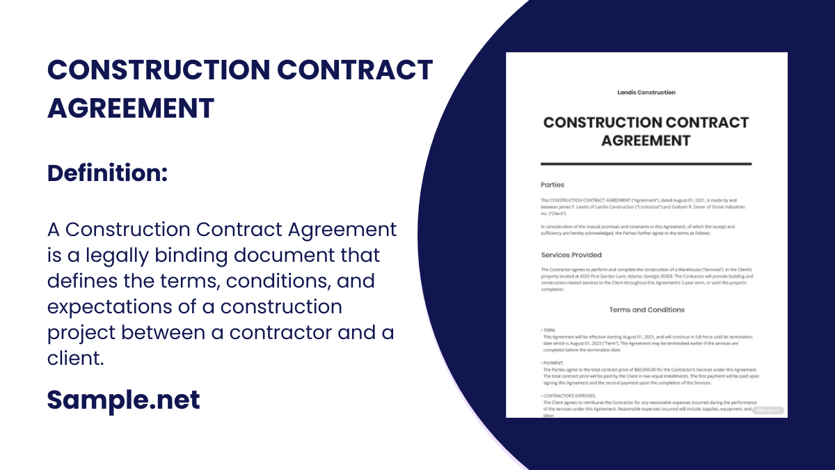 construction contract agreement