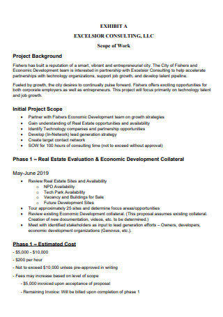 Consulting Scope of Work Template