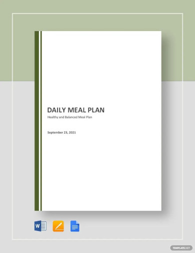 Daily Meal Plan