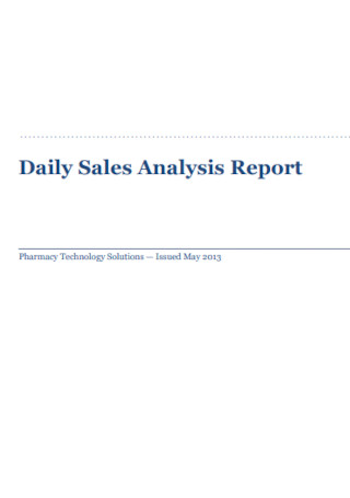 Daily Sales Analysis Report