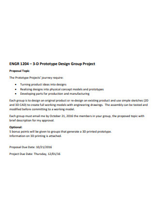 Design Group Project Proposal
