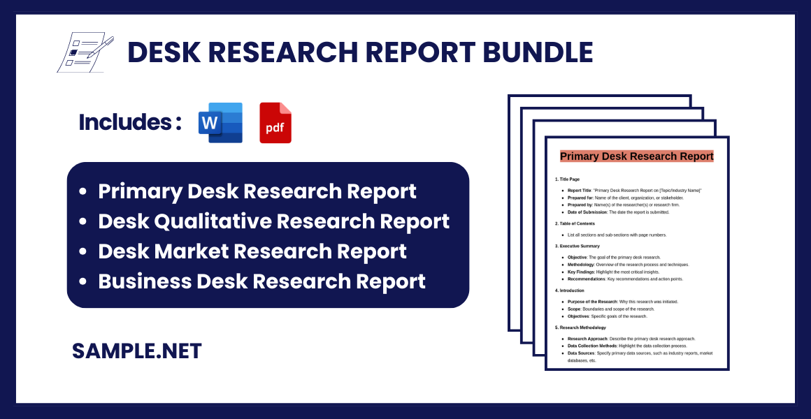 desk research report bundle