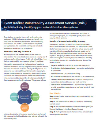 Event Tracker Vulnerability Assessment Service