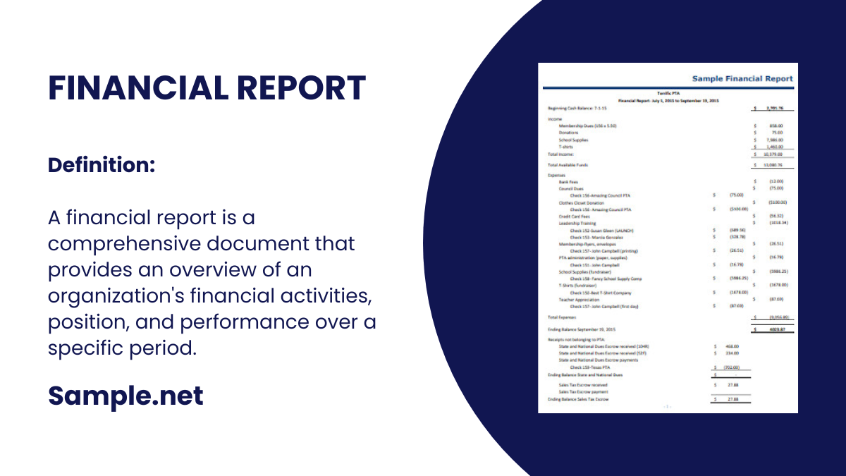 financial report