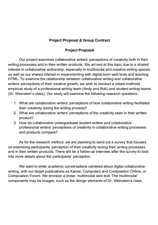 Group Contract Project Proposal