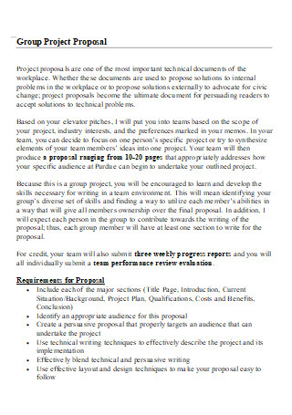 Group Project Proposal in DOC