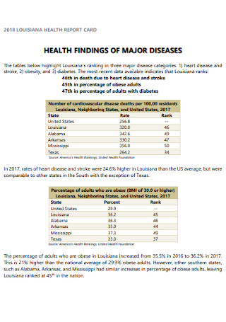 Health Record Report