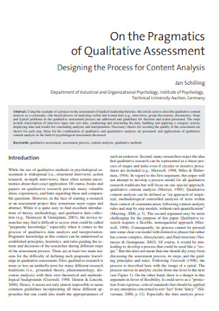 Pragmatics of Qualitative Assessments