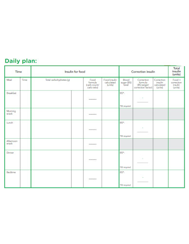 Printable Daily Plan