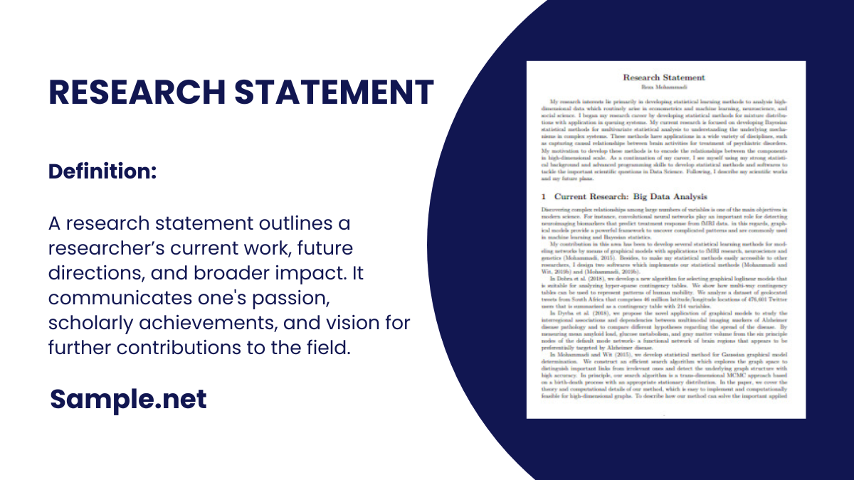 research statement