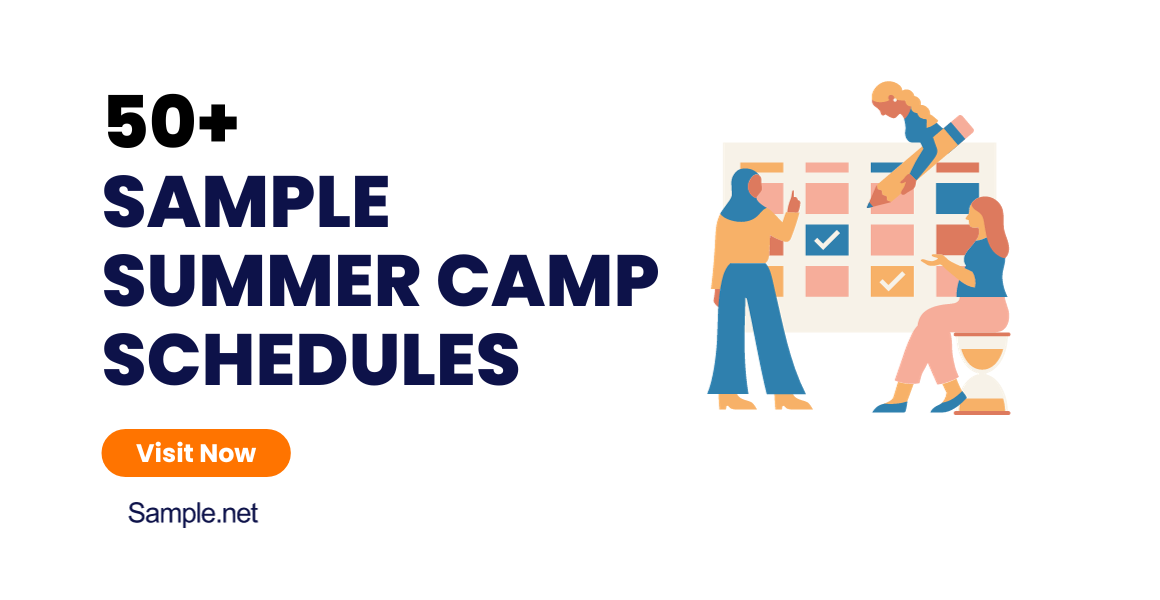 sample summer camp schedules