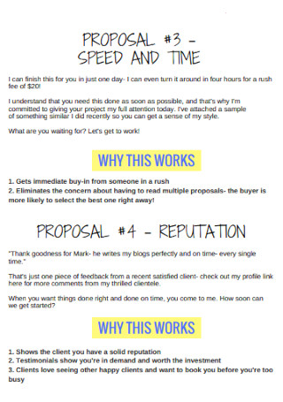 Sample Upwork Proposal