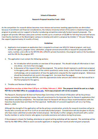 School of Education Research Proposal