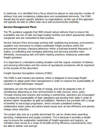 Service and Delivery Management Plan 