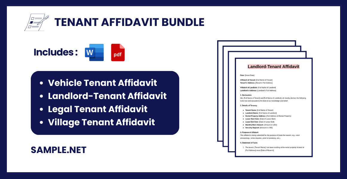 tenant affidavit bundle