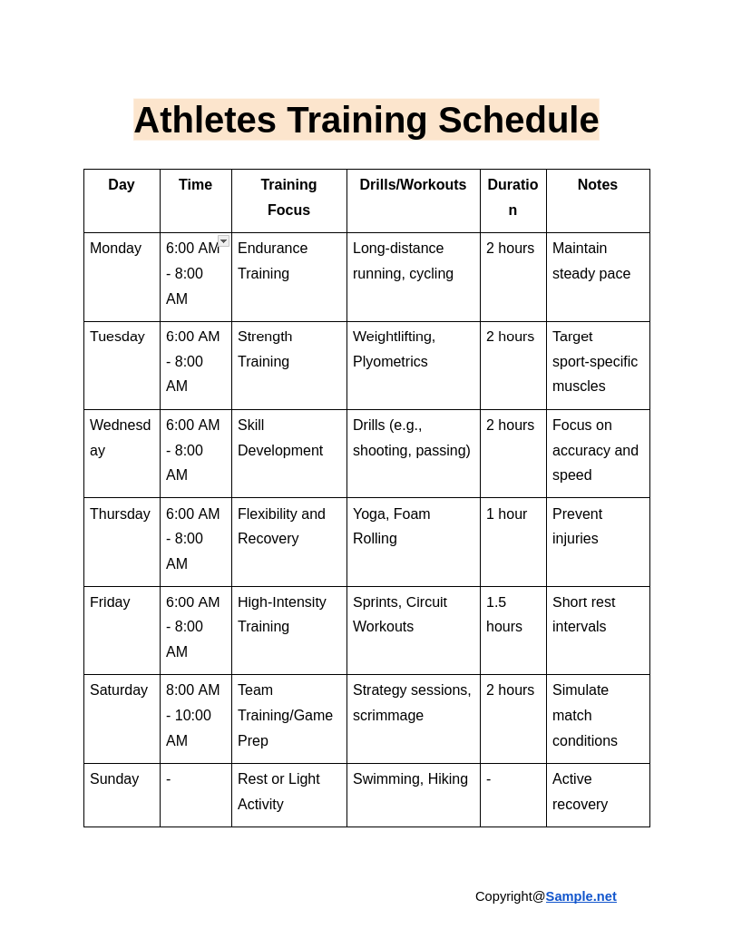 Athletes Training Schedule Google Docs 12 23 2024 10 08 AM