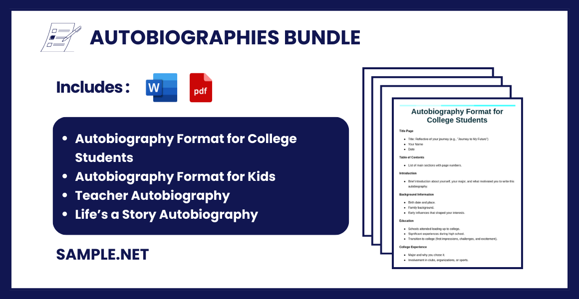 autobiographies bundle