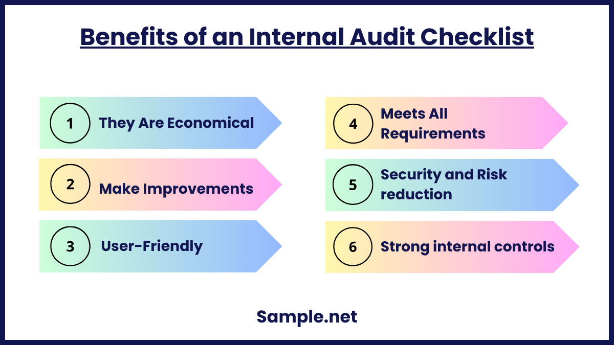 benefits of an internal audit checklist