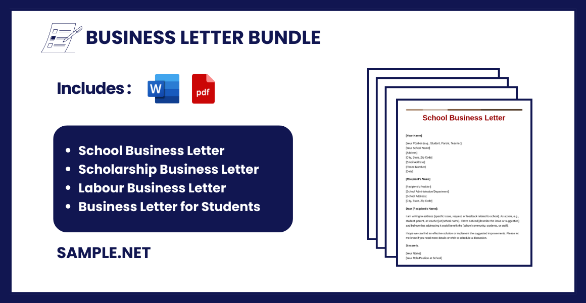 business letter bundle