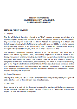 Commercial Property Management Proposal